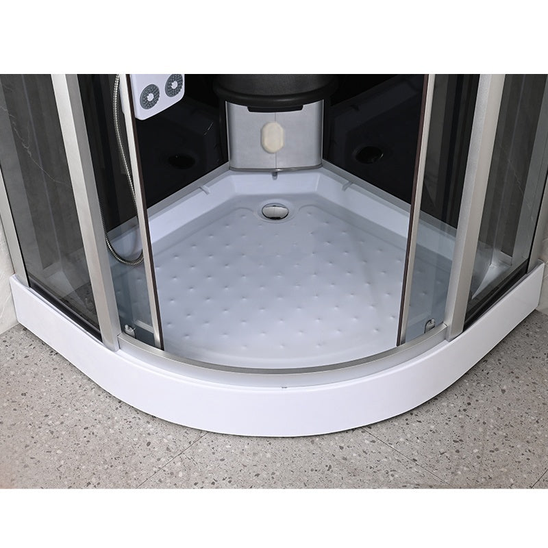 KABINA PRYSZNICOWA Z HYDROMASAŻEM I SAUNĄ WSH7120S CZARNA 90x90 CM WSH7120S-90