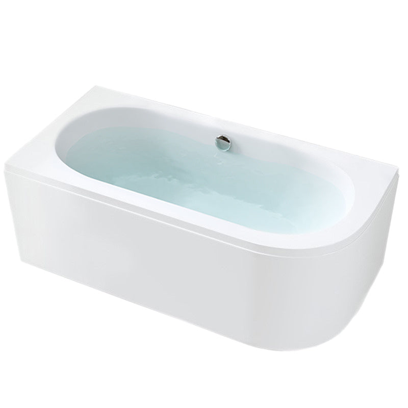 WANNA PRZYŚCIENNA Z OBUDOWĄ EBI LEWA BIAŁA PRZELEW CHROM 160x75 CM EBI-L-160X75-OBUD
