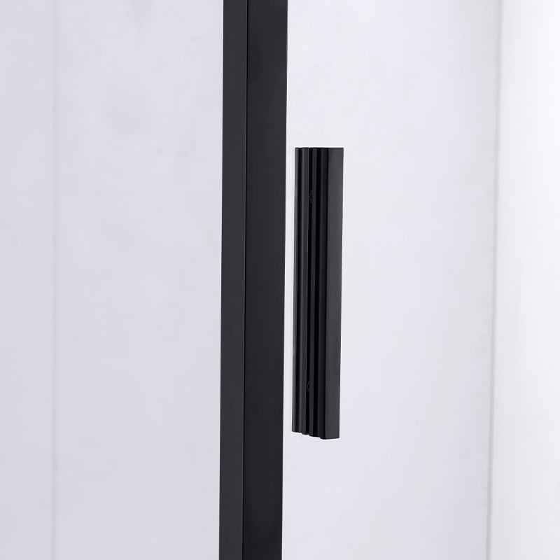 KABINA PRYSZNICOWA PROSTOKĄTNA SUPER SLIM NOVA CZARNA 120x90 CM 6 MM NOVA-BL-120X90