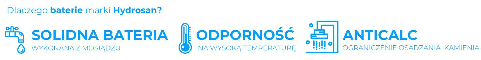 BATERIA PRYSZNICOWA Z TERMOSTATEM ŚCIENNA ŁAZIENKOWA T207B-BL CZARNA T207B-BL