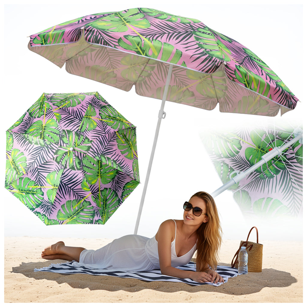 PARASOL PLAŻOWY OGRODOWY BALKONOWY KORAL 1C 180 CM KORAL-1C