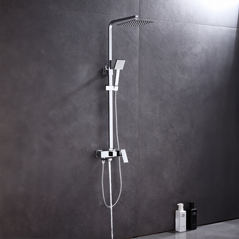 BATERIA PRYSZNICOWA ŁAZIENKOWA Z DESZCZOWNICĄ F170A CHROM F170A
