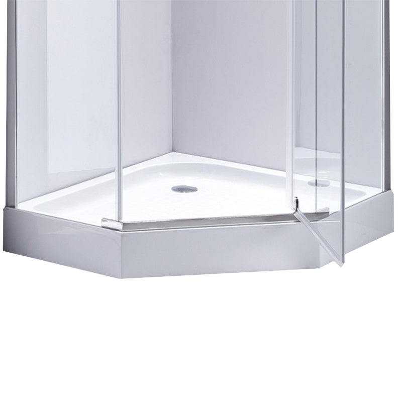 BRODZIK PRYSZNICOWY PIĘCIOKĄTNY WYSOKI SXL07B BIAŁY 90x90 CM SXL07B-WH-90