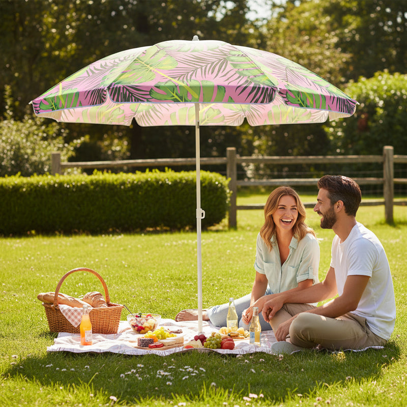 PARASOL PLAŻOWY OGRODOWY BALKONOWY KORAL 1C 180 CM KORAL-1C