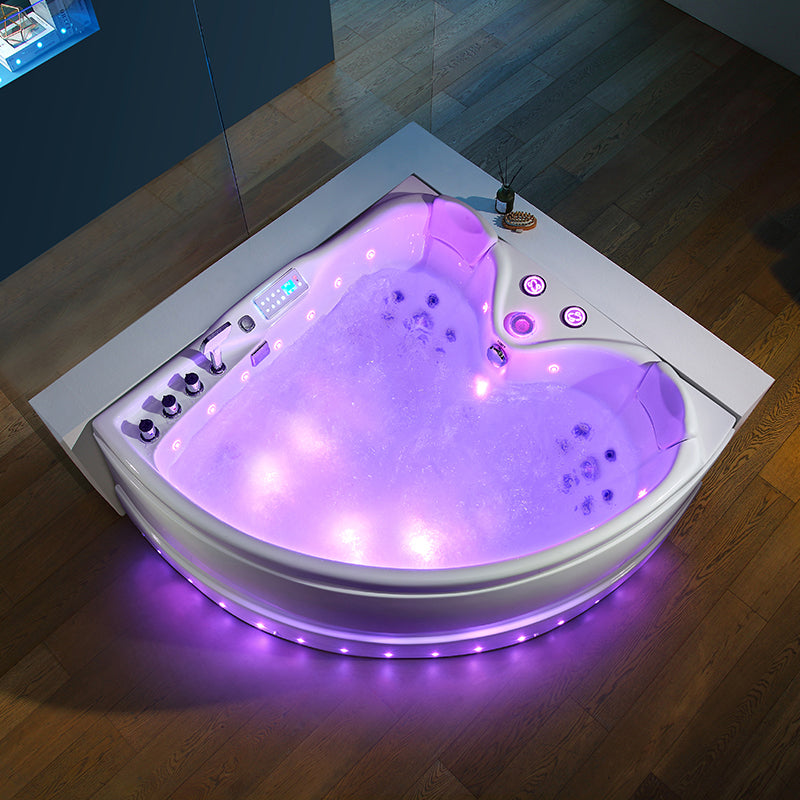 WANNA Z HYDROMASAŻEM ROMA 764 PRAWA BIAŁA 150x150 CM ROMA-764-P-150