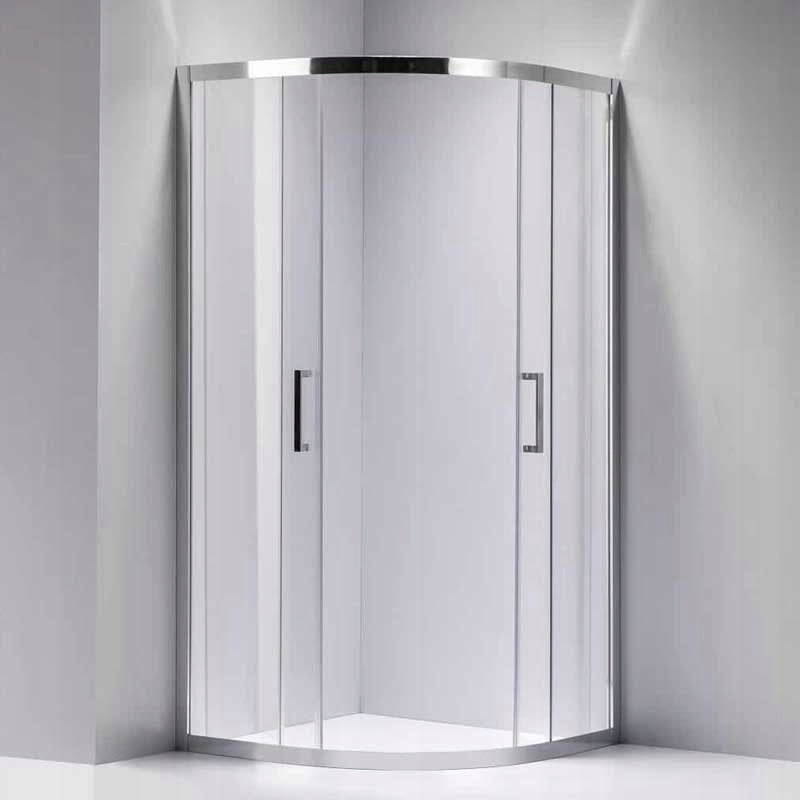KABINA PRYSZNICOWA PÓŁOKRĄGŁA KZ101B CHROM 90x90 CM KZ101B-90