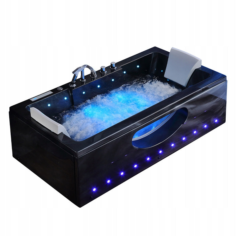 WANNA SPA Z HYDROMASAŻEM IRIS CZARNA FALA 933B 160x84 CM IRIS-933B-BL-W