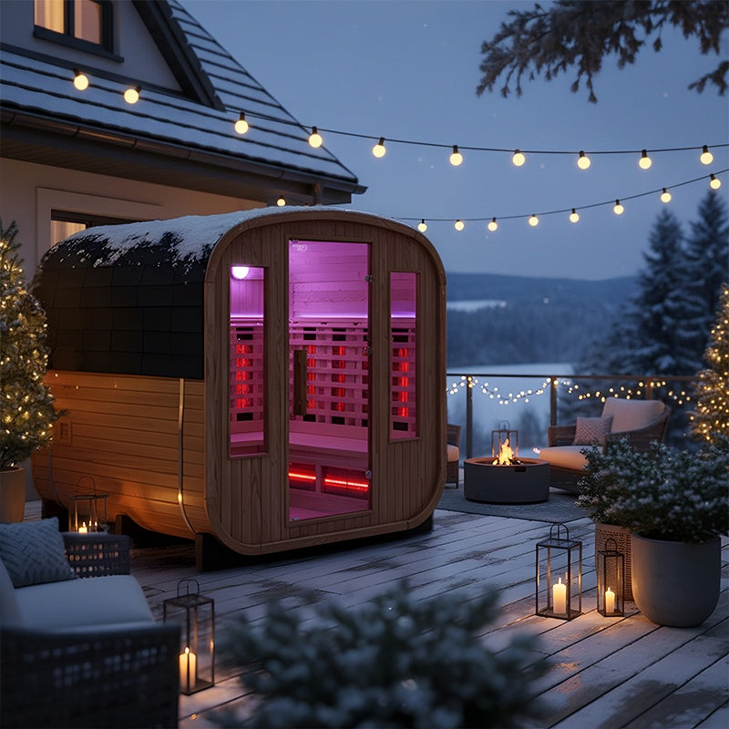 SAUNA OGRODOWA KOMBO FIŃSKA - INFRARED BECZKA VANTA VANTA