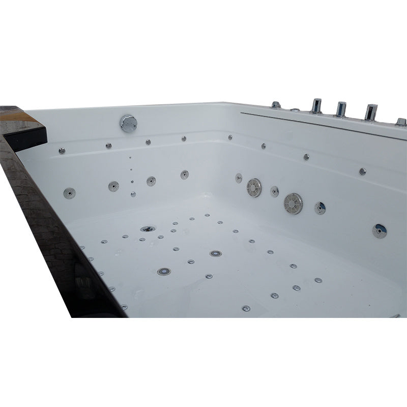 WANNA Z HYDROMASAŻEM TUGELA 913 CZARNA 170x130 CM TUGELA-913-BL