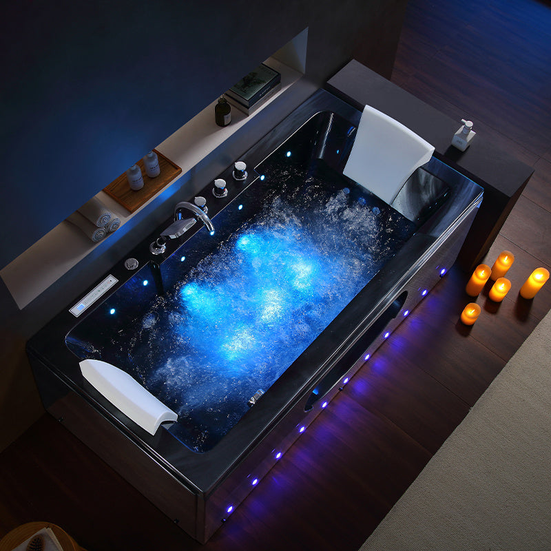 WANNA SPA Z HYDROMASAŻEM IRIS CZARNA FALA 933B 160x84 CM IRIS-933B-BL-W