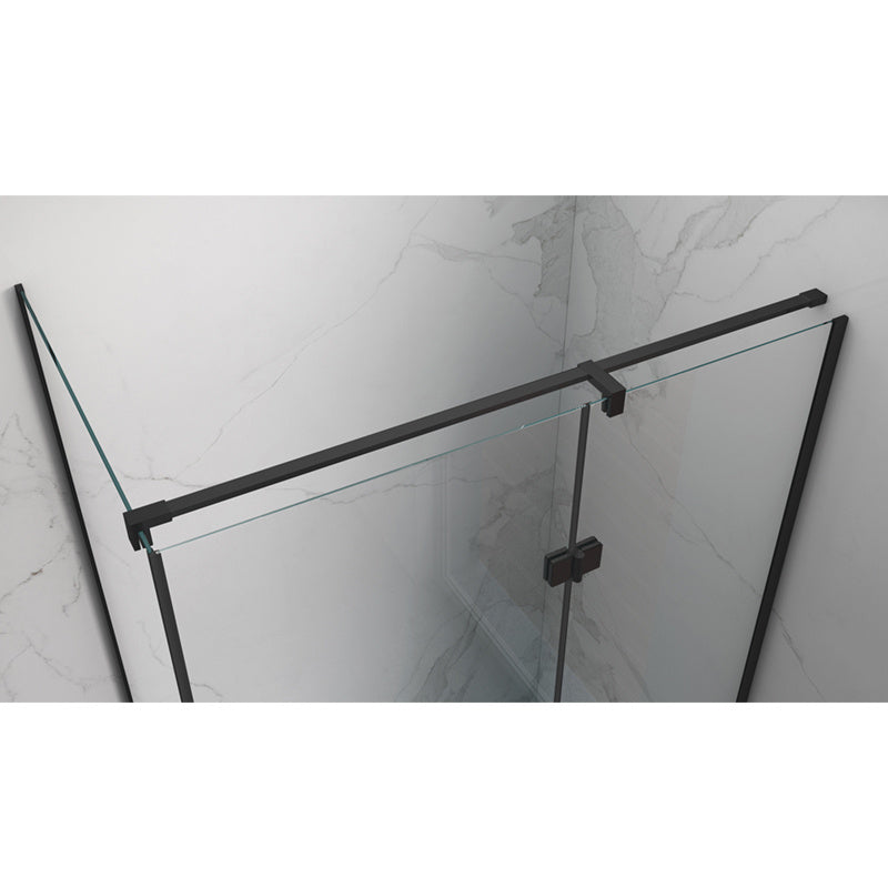 KABINA PRYSZNICOWA PROSTOKĄTNA + BRODZIK KZ03D/ST06C CZARNA/BIAŁY 120x100CM KZ03D-BL+ST06C