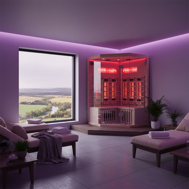 SAUNA SUCHA INFRARED NISKOTEMPERATUROWA ALTA6 2-3 OSOBOWA 120x120 CM ALTA6