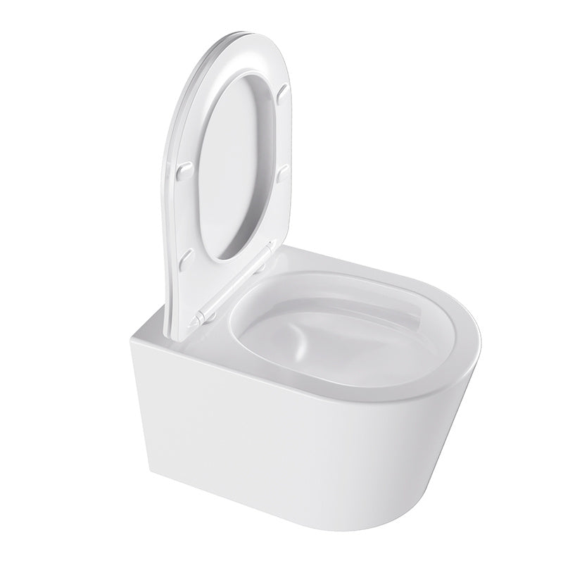 MISKA WC WISZĄCA TORNADO ELITE-WH-03 BIAŁA DESKA WOLNOOPADAJĄCA DUROPLAST ELITE-WH-03