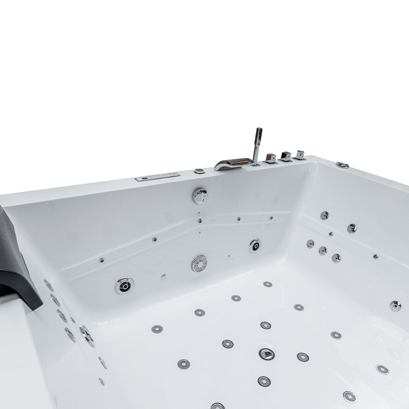 WANNA Z HYDROMASAŻEM KALAMBO 914 Z OBUDOWĄ CZARNA 190x150 CM KALAMBO-914-BL+OBUD