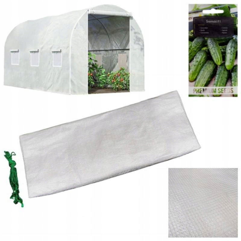 FOLIA ZAMIENNA NA TUNEL OGRODOWY FOLIOWY TF03W 3x2 BIAŁA WYTRZYMAŁA PTF03W-3X2-WHITE