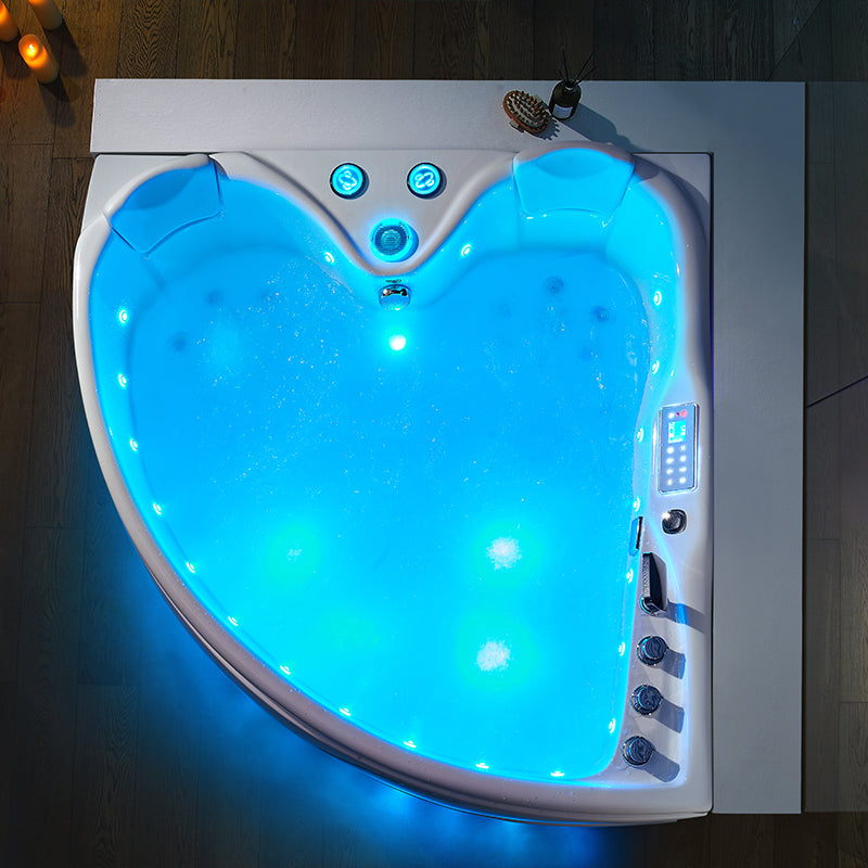 WANNA Z HYDROMASAŻEM ROMA 764 LEWA BIAŁA 150x150 CM ROMA-764-L-150