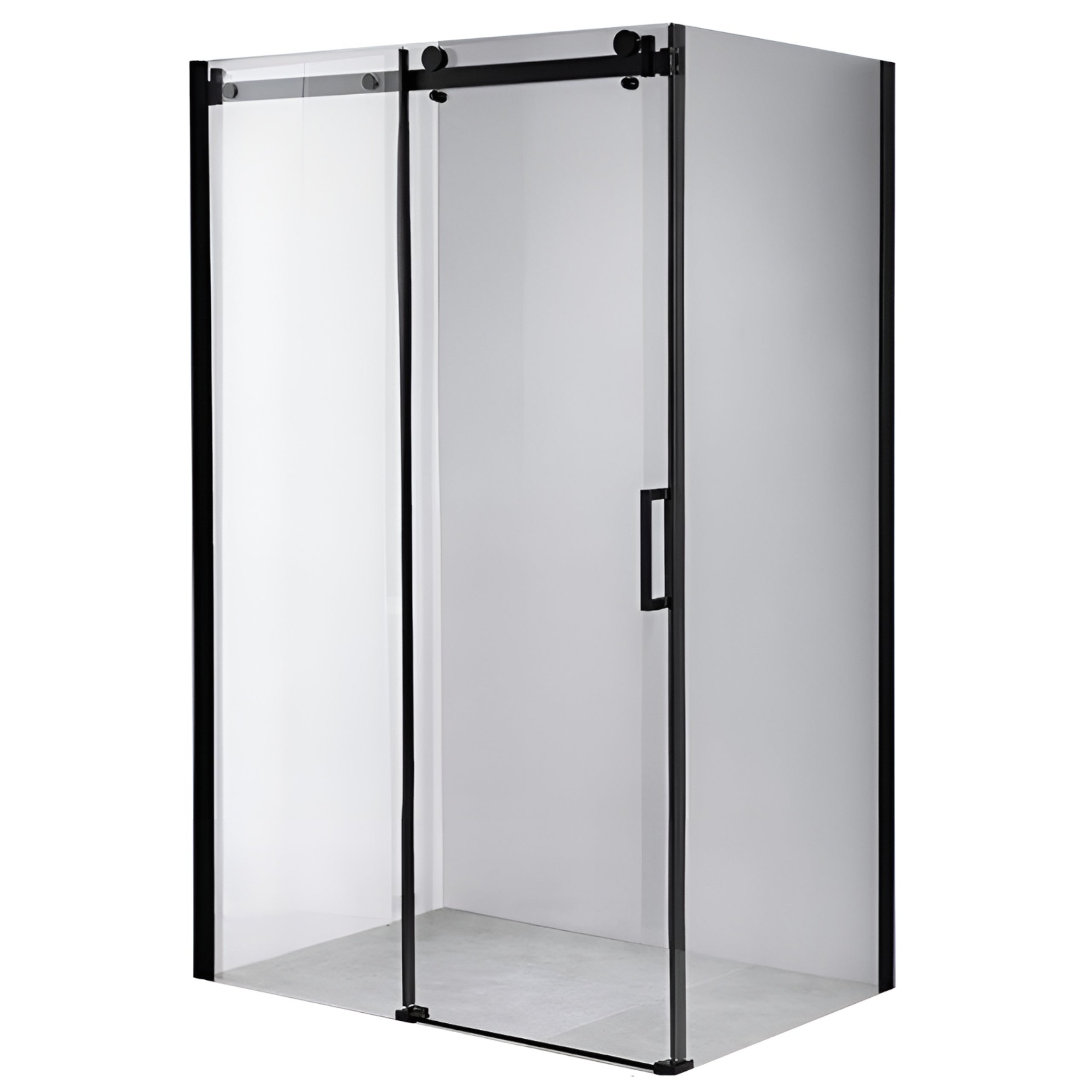KABINA PRYSZNICOWA PROSTOKĄTNA BS15B CZARNA 110x80 CM BS15B-110X80