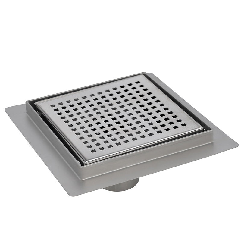 ODPŁYW LINIOWY KWADRATOWY DL08 QUBE G3 SATIN 15x15 CM DL08-QUBE-G3-ST15