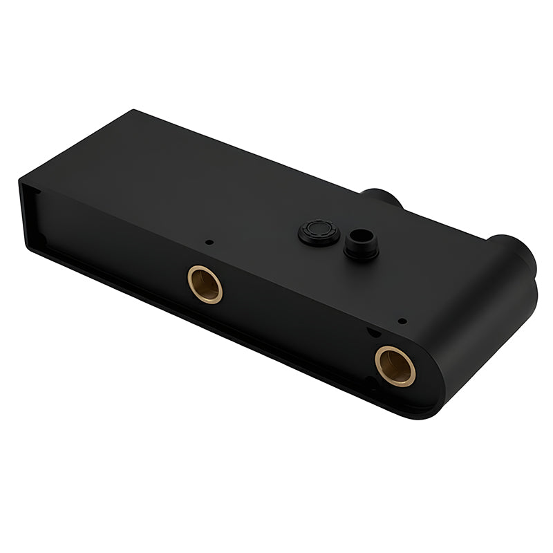 BATERIA PRYSZNICOWA ŁAZIENKOWA Z DESZCZOWNICĄ ŚCIENNA F12-BL CZARNA LCD F12-BL