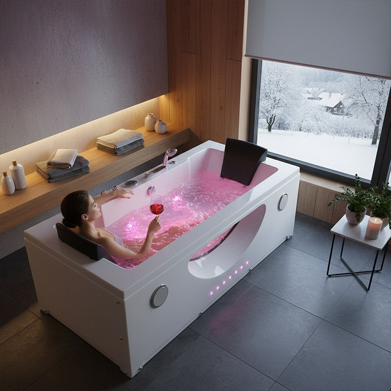 WANNA Z HYDROMASAŻEM LEVANTE 659H BIAŁA 180x90 CM LEVANTE-659H-180X90