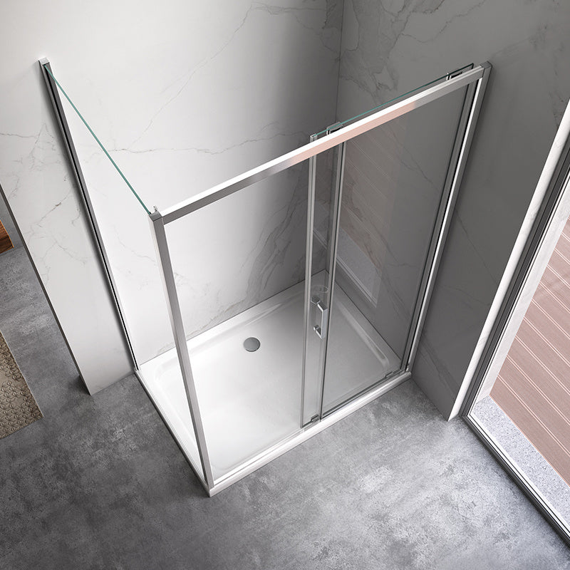 KABINA PRYSZNICOWA PROSTOKĄTNA Z BRODZIKIEM KZ103C/ST03C CHROM/BIAŁY 120x80 CM