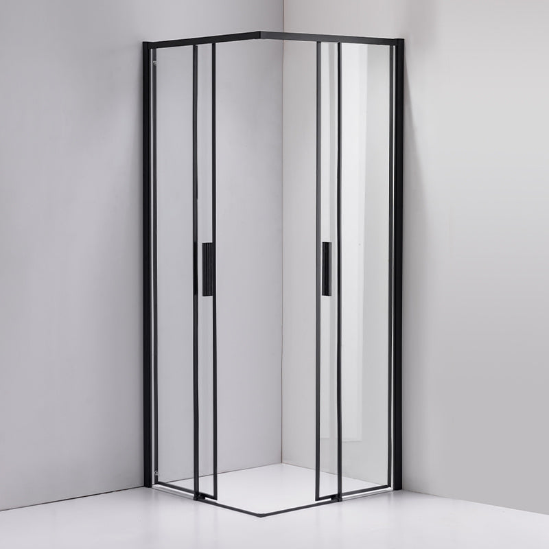 KABINA PRYSZNICOWA KWADRATOWA SUPER SLIM NOVA CZARNA 90x90 CM 6 MM NOVA-BL-90X90