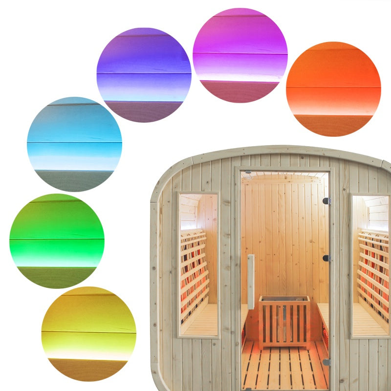 SAUNA OGRODOWA FIŃSKA / INFRARED BECZKA HAMAR 4-6 OSOBOWA 180x200 CM HAMAR