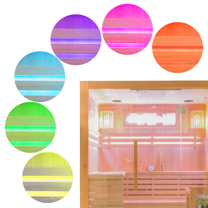 SAUNA FIŃSKA WYSOKOTEMPERATUROWA Z PIECEM KEMI5/HARVIA 4-5 OSOBOWA 180x160 KEMI5