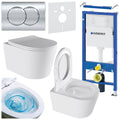 ZESTAW PODTYNKOWY WC STELAŻ GEBERIT DUOFIX MISKA ELITE-WH-03 PRZYCISK DELTA 01 CHROM