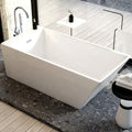 WANNA WOLNOSTOJĄCA RENO 515 BIAŁA PRZELEW CHROM 170x75 CM RENO-515-WH-170