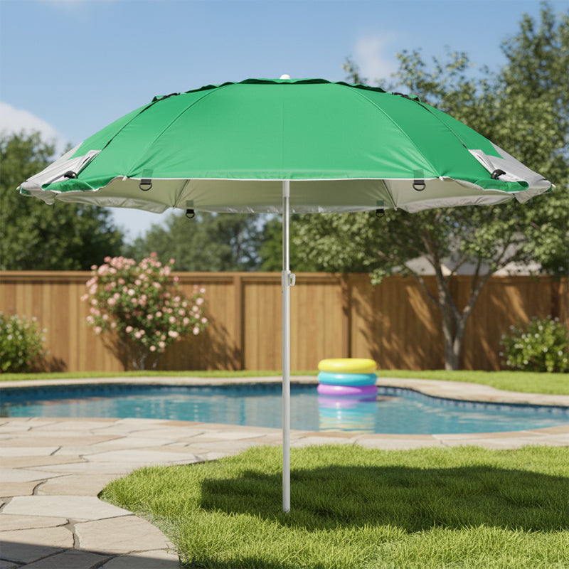 PARASOL PLAŻOWY OGRODOWY BALKONOWY TRITON 1B ZIELONY 180 CM TRITON-1B-GREEN
