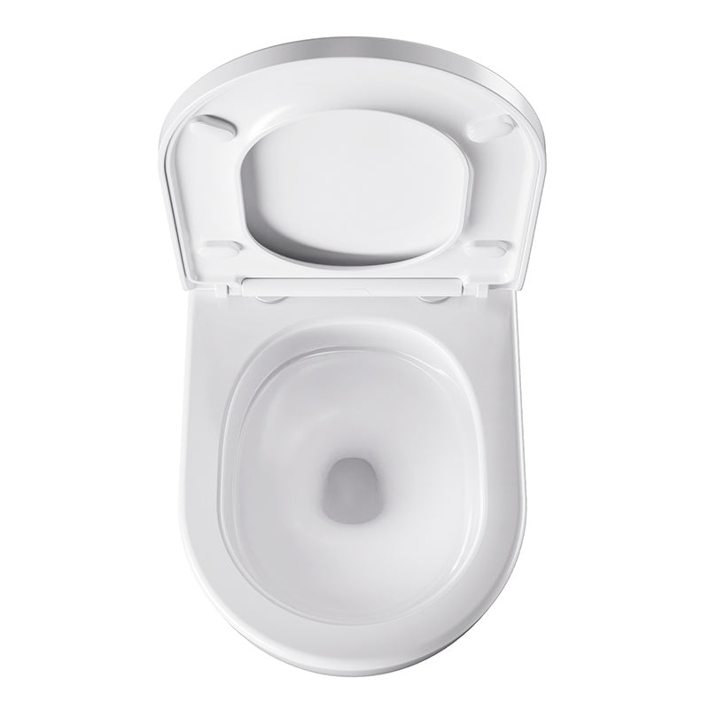 MISKA WC WISZĄCA TORNADO NERO-WH-02 BIAŁA DESKA WOLNOOPADAJĄCA DUROPLAST NERO-WH-02