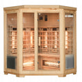 SAUNA SUCHA INFRARED NISKOTEMPERATUROWA BERGEN4 4-5 OSOBOWA 150x150 CM BERGEN4