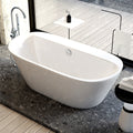 WANNA WOLNOSTOJĄCA LIRI 505C BIAŁA PRZELEW CHROM 170x75 CM LIRI-505C-170