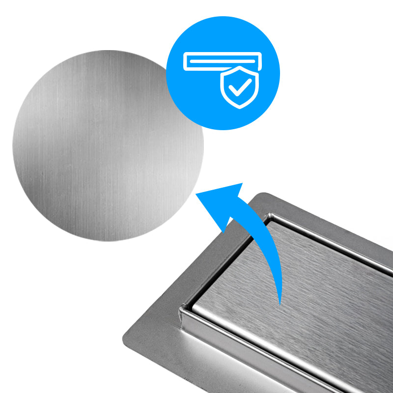 ODPŁYW LINIOWY DL02 360 OBROTOWY 80 CM SATIN SYFON DL02-360-ST80