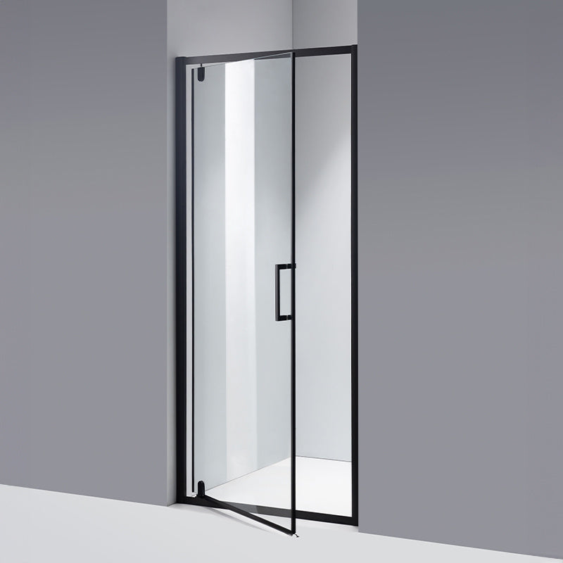 DRZWI PRYSZNICOWE ZOE CZARNE 90 CM 6 MM ZOE-BL-90