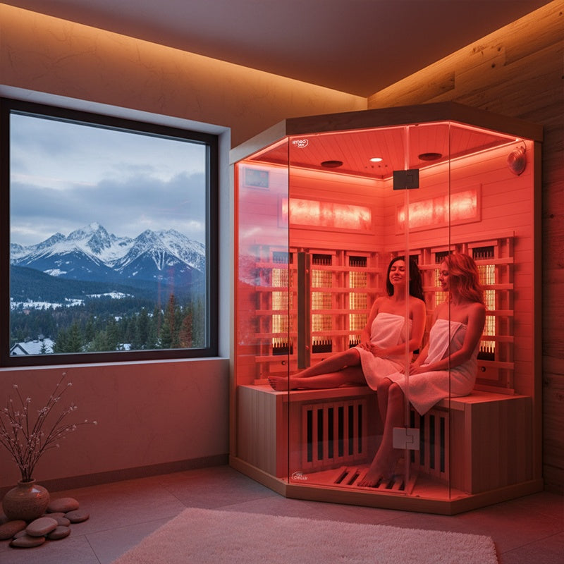 SAUNA SUCHA INFRARED NISKOTEMPERATUROWA ALTA6 2-3 OSOBOWA 120x120 CM ALTA6