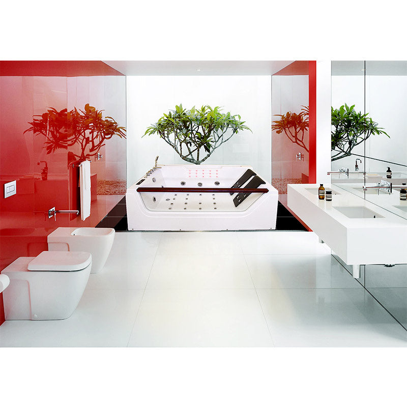 WANNA Z HYDROMASAŻEM IMPERIA 610H BIAŁA 180x120 CM IMPERIA-610H-180X120
