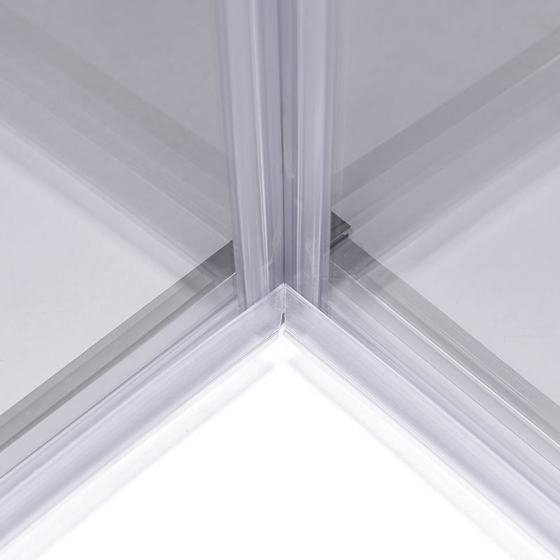KABINA PRYSZNICOWA KWADRATOWA SUPER SLIM NOVA CHROM 80x80 CM 6 MM NOVA-CH-80X80
