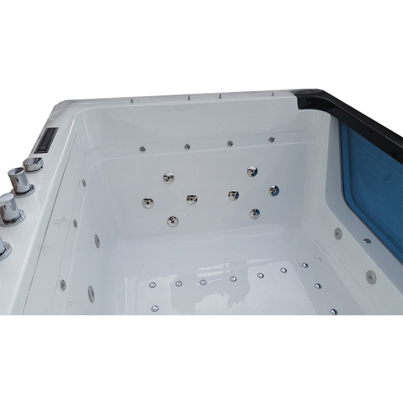WANNA Z HYDROMASAŻEM TUGELA 913 CZARNA 170x130 CM TUGELA-913-BL
