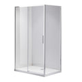 KABINA PRYSZNICOWA PROSTOKĄTNA SUPER SLIM NOVA CHROM 100x90 CM 6 MM NOVA-CH-100X90