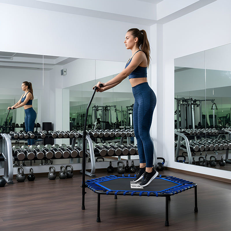 TRAMPOLINA FITNESS NIEBIESKA 130 CM TRAMP-FITNESS-130