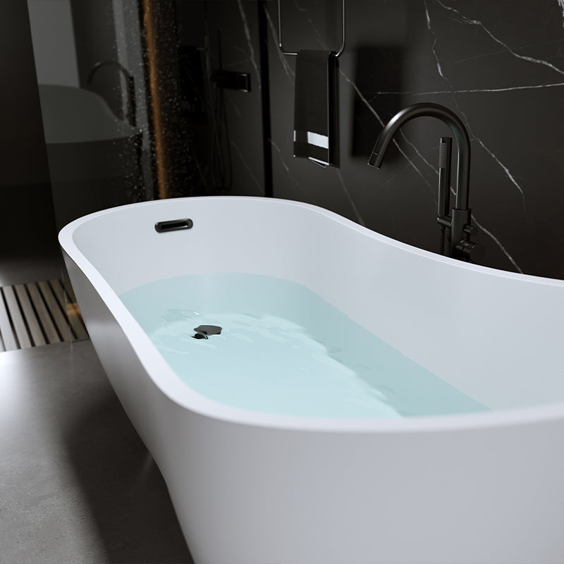 WANNA WOLNOSTOJĄCA FORTE 520C BIAŁA PRZELEW CZARNY 170x75 CM FORTE-520C-P-BL