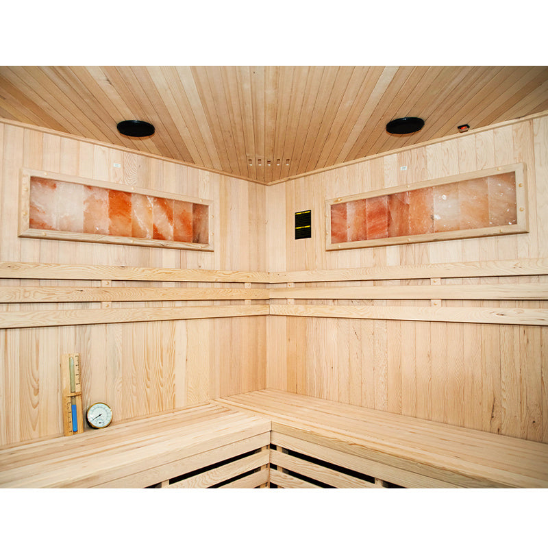 SAUNA FIŃSKA WYSOKOTEMPERATUROWA Z PIECEM KEMI6/HARVI 5-6 OSOBOWA 200x200 KEMI6