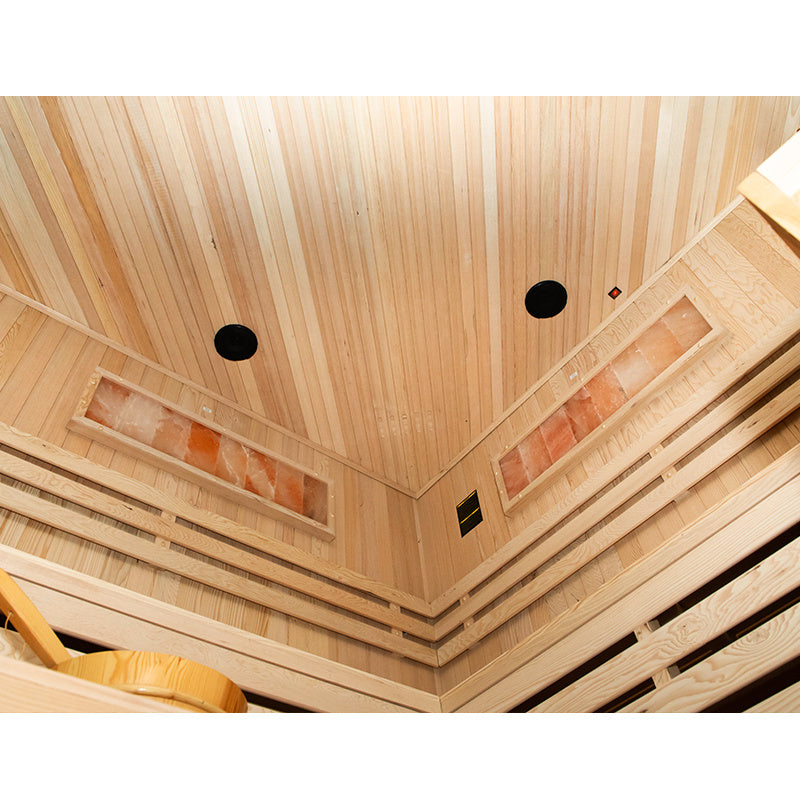SAUNA FIŃSKA WYSOKOTEMPERATUROWA Z PIECEM KEMI6/HARVI 5-6 OSOBOWA 200x200 KEMI6