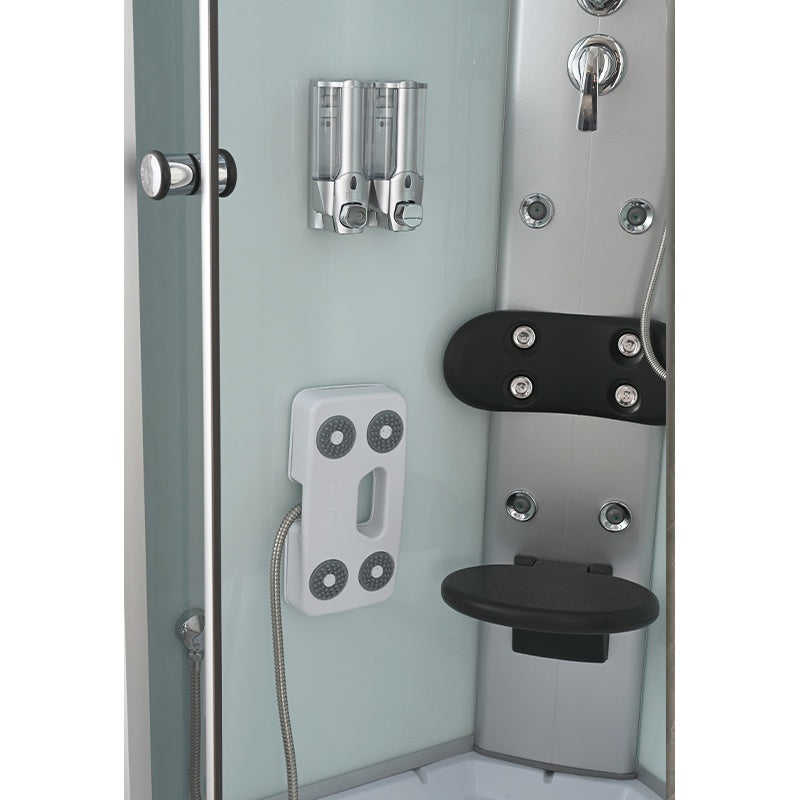 KABINA PRYSZNICOWA Z HYDROMASAŻEM WSH7120W BIAŁA 90x90 CM WSH7120W-90