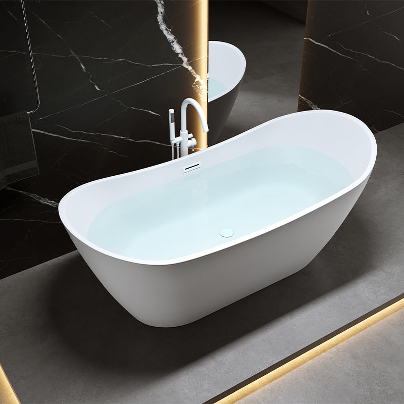 WANNA WOLNOSTOJĄCA RICA 513C BIAŁA PRZELEW BIAŁY POŁYSK 170x75 CM RICA-513C-P-WH
