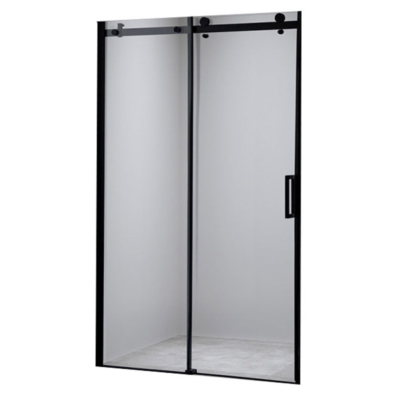 DRZWI PRYSZNICOWE PRZESUWNE DO WNĘKI SH03D CZARNE 115-120 CM 8 MM