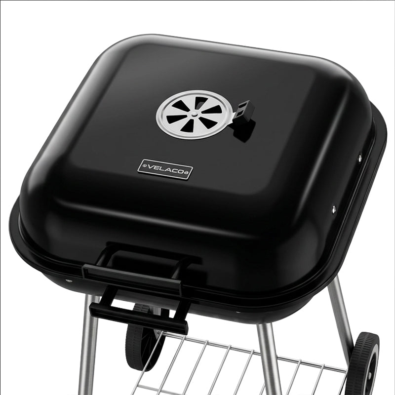 GRILL OGRODOWY WĘGLOWY Z POKRYWĄ VL05 CZARNY VL05-BLACK