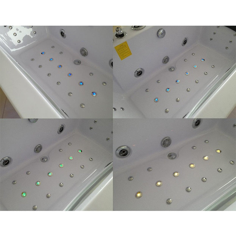 WANNA Z HYDROMASAŻEM LEVANTE 659H BIAŁA 180x90 CM LEVANTE-659H-180X90